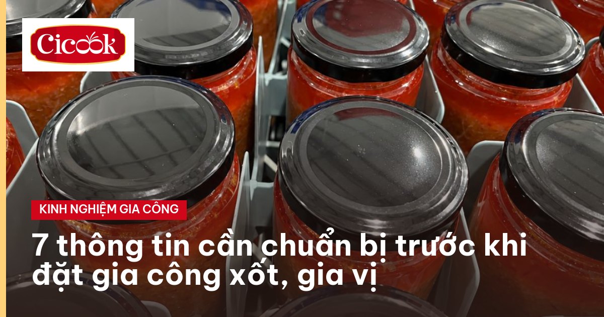Hũ xốt tỏi ớt nắp thiếc trên dây chuyền đóng gói